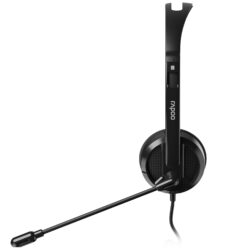RAPOO H102 Wired Stereo headset   Black - Image 5