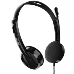 RAPOO H102 Wired Stereo headset   Black - Image 3