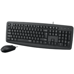 RAPOO NX1600 Wired Mouse & Keyboard Combo  Black - Image 3