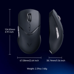 RAPOO VT9 Pro 4k Wired/Wireless Gaming Mouse Black Purple - Image 2