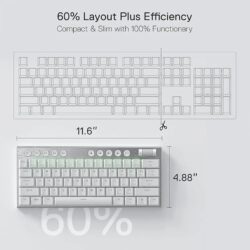 REDRAGON K632W Horus RGB Keyboard With Low profile Red Switches - Image 5
