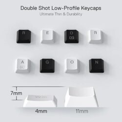 REDRAGON K632W Horus RGB Keyboard With Low profile Red Switches - Image 6