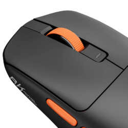 Royal Kludge M30 Tri-Mode Wireless Gaming Mouse – PixArt PAW3311, 12000 DPI, ~41g Ultra-Lightweight, Huannuo Switches, BT 5.1 / 2.4G / USB-C, Programmable (Black Orange)