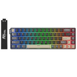 Royal Kludge RK68 HE 65% Hall Effect Magnetic Gaming Keyboard – Wired RGB, Mint Magnetic Switch, Hot-Swappable, 8000Hz Rapid Trigger (Phantom)