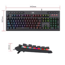 Redragon K513 ADITYA RGB Membrane Gaming Keyboard (Black) - Image 10