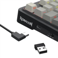 Redragon K743 Antonium PRO 3-Modes Side Printed PBT Keycaps Keyboard - Image 7