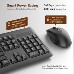 Redragon BS-7367B Wireless Keyboard and Mouse Office 2-in-1 Combo - Image 2