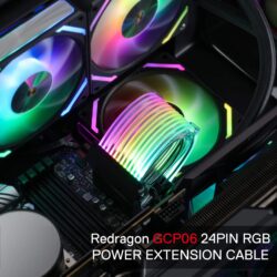 Redragon GCP06 RGB Power Extension Cable - Image 3