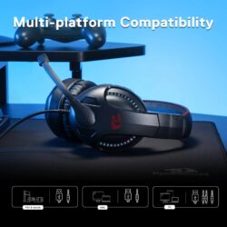 Redragon H211 Cronus RGB Noise Cancelling Gaming Headset - Image 8