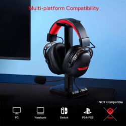Redragon H376 AURORA USB Wired Gaming Headset (Black) - Image 4