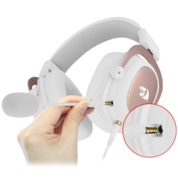 Redragon H510W ZEUS 2 Wired Gaming Headset – 7.1 Surround Sound (White)
