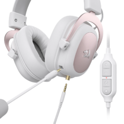 Redragon H510W ZEUS 2 Wired Gaming Headset – 7.1 Surround Sound (White)