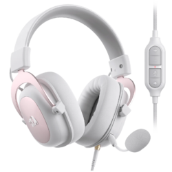 Redragon H510W ZEUS 2 Wired Gaming Headset – 7.1 Surround Sound (White)