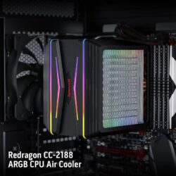 Redragon HODUR CC-2188 ARGB Dual Tower CPU Air Cooler - Image 4