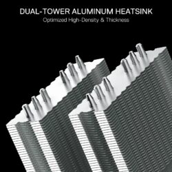 Redragon HODUR CC-2188 ARGB Dual Tower CPU Air Cooler - Image 8