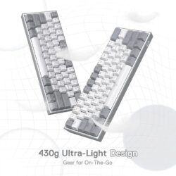 Redragon FIZZ K617 60 White & Grey Small Mechanical keyboard - Image 7