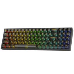 Redragon K628 Pollux Pro CTB 75% 3-Mode Wireless Transparent Keyboard - Image 2