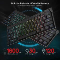 Redragon K632 Horus Pro 60% RGB 3-Mode Wireless Keyboard - Image 7