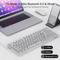 Redragon K658W Irelia Pro 3-mode RGB Full Transparent Keyboard - Image 9