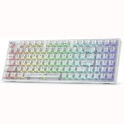 Redragon K658W Irelia Pro 3-mode RGB Full Transparent Keyboard - Image 2