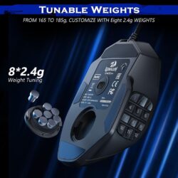 Redragon M901-K-2 Perdition 2 MMO 12400 DPI Mouse - Image 6