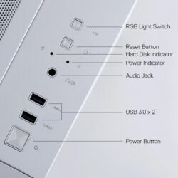Redragon HOT ROD MC211 ITX/M-ATX Gaming PC Case - Image 13