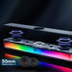 Redragon GS515 Neo RGB Wireless 2.0 Channel Stereo Sound Bar - Image 7