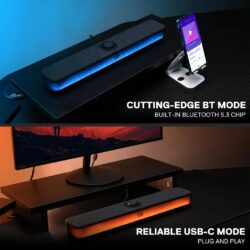 Redragon GS515 Neo RGB Wireless 2.0 Channel Stereo Sound Bar - Image 9