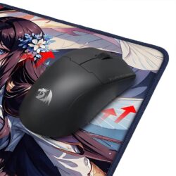 Redragon P046 Small Dark Blue Anime Style 100% Anti-Slip Mouse Pad - Image 6