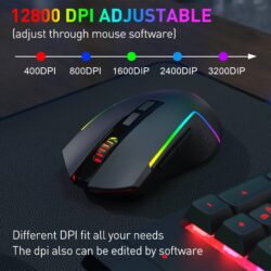 Redragon S151 PRO Membrane Gaming Keyboard & Mouse Wireless Combo - Image 6