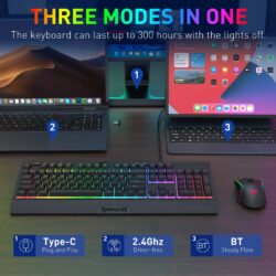 Redragon S151 PRO Membrane Gaming Keyboard & Mouse Wireless Combo - Image 11