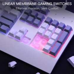 Redragon S151 White Membrane Gaming Keyboard & Mouse Wired Combo - Image 6