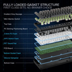 Redragon STAR BLADE K707 PRO (Side Printed PBT Keycaps) - Image 5
