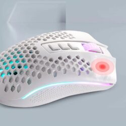 Redragon M808 – KS STORM Pro RGB Wireless Gaming Mouse White - Image 4