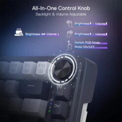 Redragon K673 Ucal Pro WB 3-mode Wireless RGB Mechanical Keyboard - Image 5