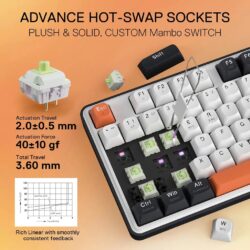 Redragon K689 Wyvern Pro RGB Wireless 104 keys Mechanical Keyboard - Image 5