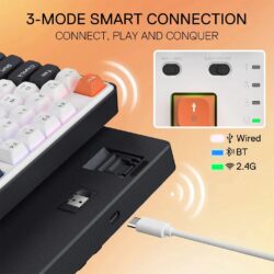 Redragon K689 Wyvern Pro RGB Wireless 104 keys Mechanical Keyboard - Image 6