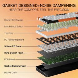 Redragon K689 Wyvern Pro RGB Wireless 104 keys Mechanical Keyboard - Image 10