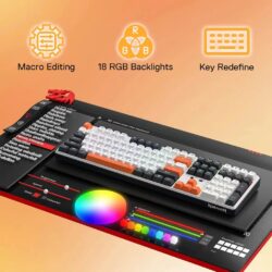 Redragon K689 Wyvern Pro RGB Wireless 104 keys Mechanical Keyboard - Image 9