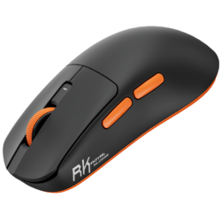 Royal Kludge M30 Tri-Mode Wireless Gaming Mouse – PixArt PAW3311, 12000 DPI, ~41g Ultra-Lightweight, Huannuo Switches, BT 5.1 / 2.4G / USB-C, Programmable (Black Orange)