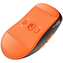Royal Kludge M30 Tri-Mode Wireless Gaming Mouse – PixArt PAW3311, 12000 DPI, ~41g Ultra-Lightweight, Huannuo Switches, BT 5.1 / 2.4G / USB-C, Programmable (Black Orange)