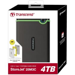 Transcend 4TB EXT HDD TYPE C BLACK 25M3C