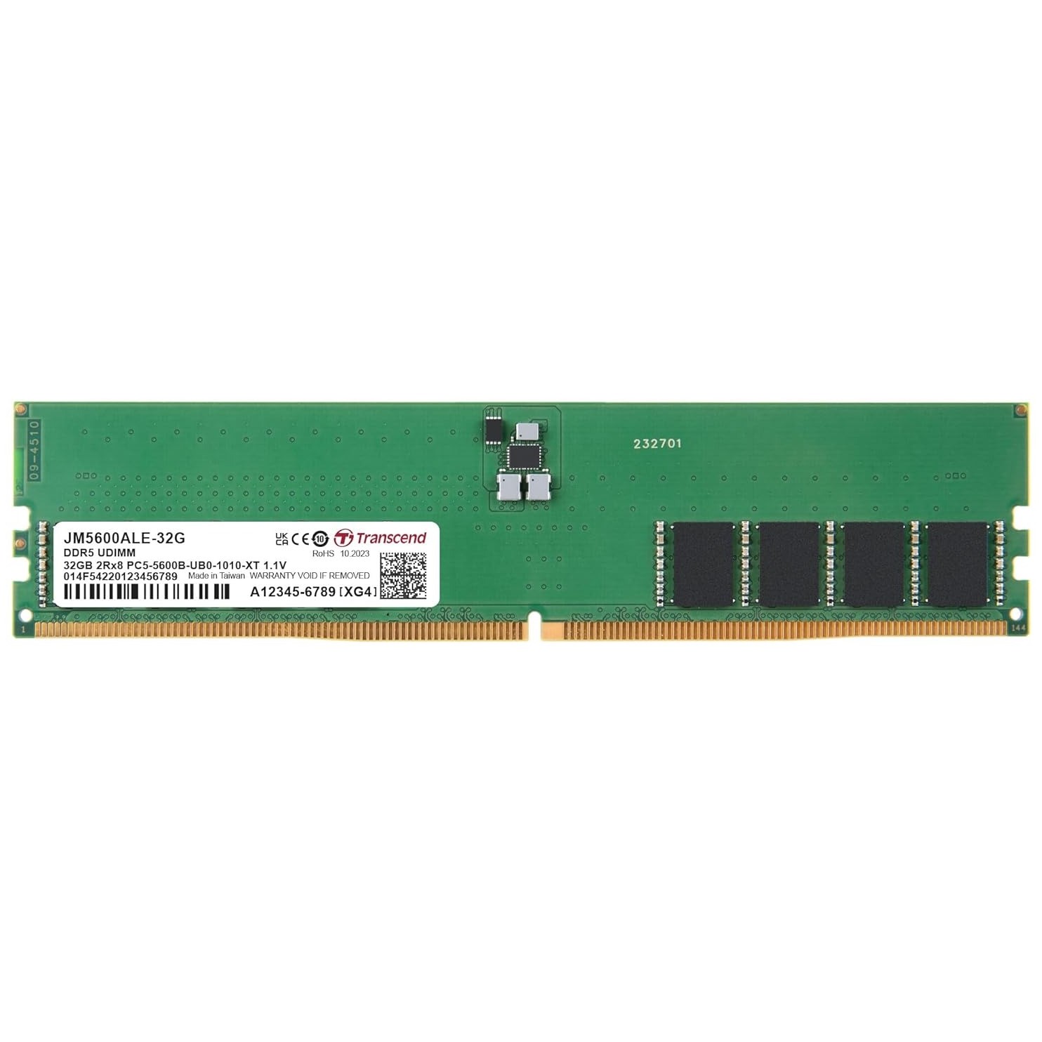 Transcend 32GB 5600MHZ Desktop DDR5 Transcend 32GB 5600MHZ Desktop DDR5