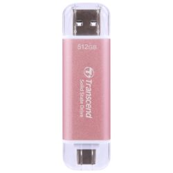 Transcend ESD310C / ESD310S / ESD310P 512GB EXT SSD 1050 MB/s — Color: Pink