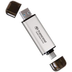 Transcend ESD310C / ESD310S / ESD310P 512GB EXT SSD 1050 MB/s — Color: Silver