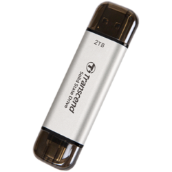 Transcend ESD310C / ESD310S / ESD310P 2TB EXT SSD 1050 MB/s — Color: Silver