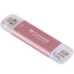Transcend ESD310C / ESD310S / ESD310P 2TB EXT SSD 1050 MB/s — Color: Pink