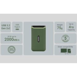 Transcend ESD380C 2TB EXT SSD 2000 MB/s