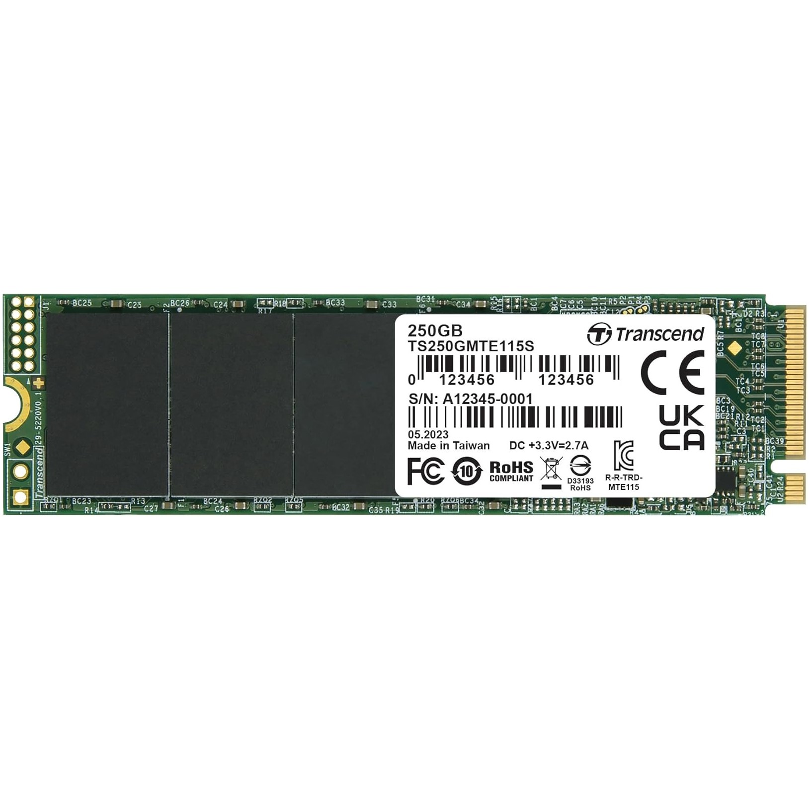 Transcend MTE115S 250GB 2280 NVME Gen 3×4 Transcend MTE115S 250GB 2280 NVME Gen 3×4