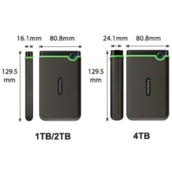 Transcend 4TB EXT HDD BLACK 25M3S
